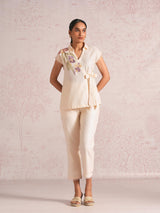 Painted Petals Wrap Co-ord