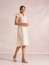 Painted Petals Wrap Dress