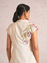 Painted Petals Wrap Dress
