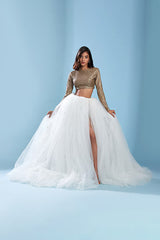 White Hand Embroidered Lehenga