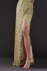 Olive Mesh & Tulle Skirt Set