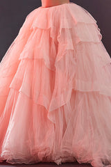 Blush Pink Tulle Lehenga