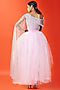 Lilac Polyester Mesh Embellished One-Shoulder Crop Top