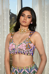 GLOW UP!- Teal embellished full lehenga set