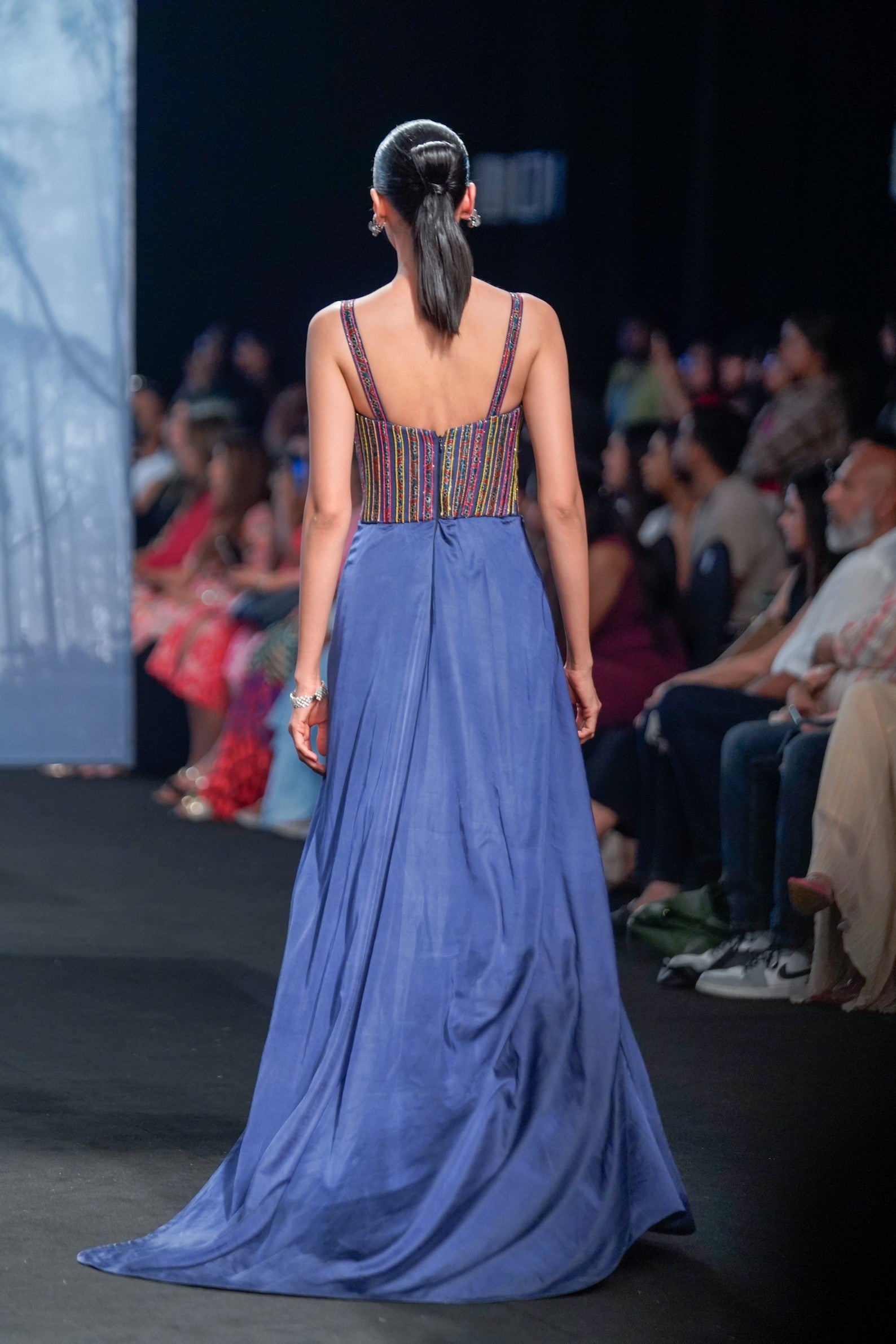Naiva Blue corset gown