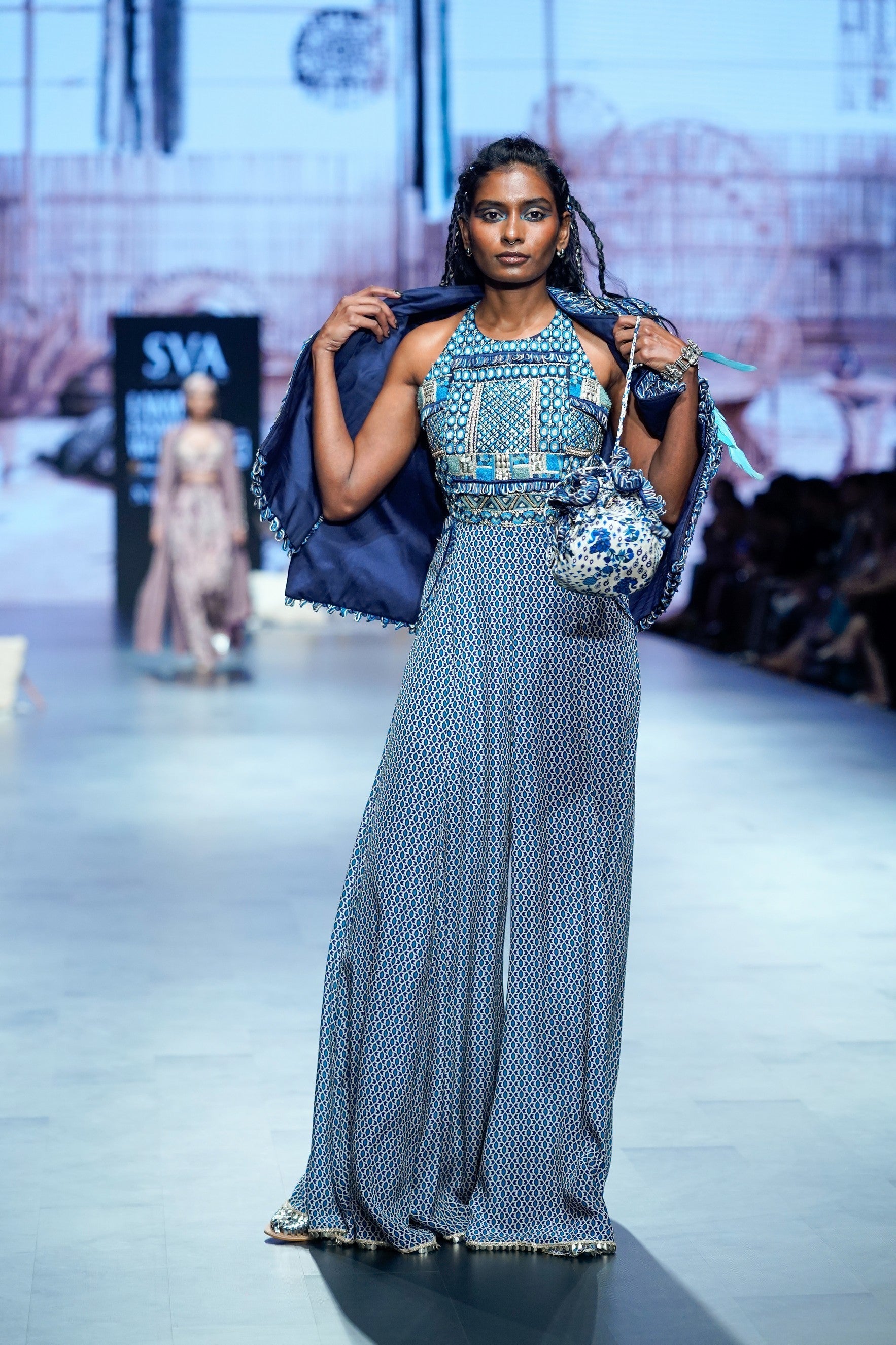 BLUE JUMPSUIT