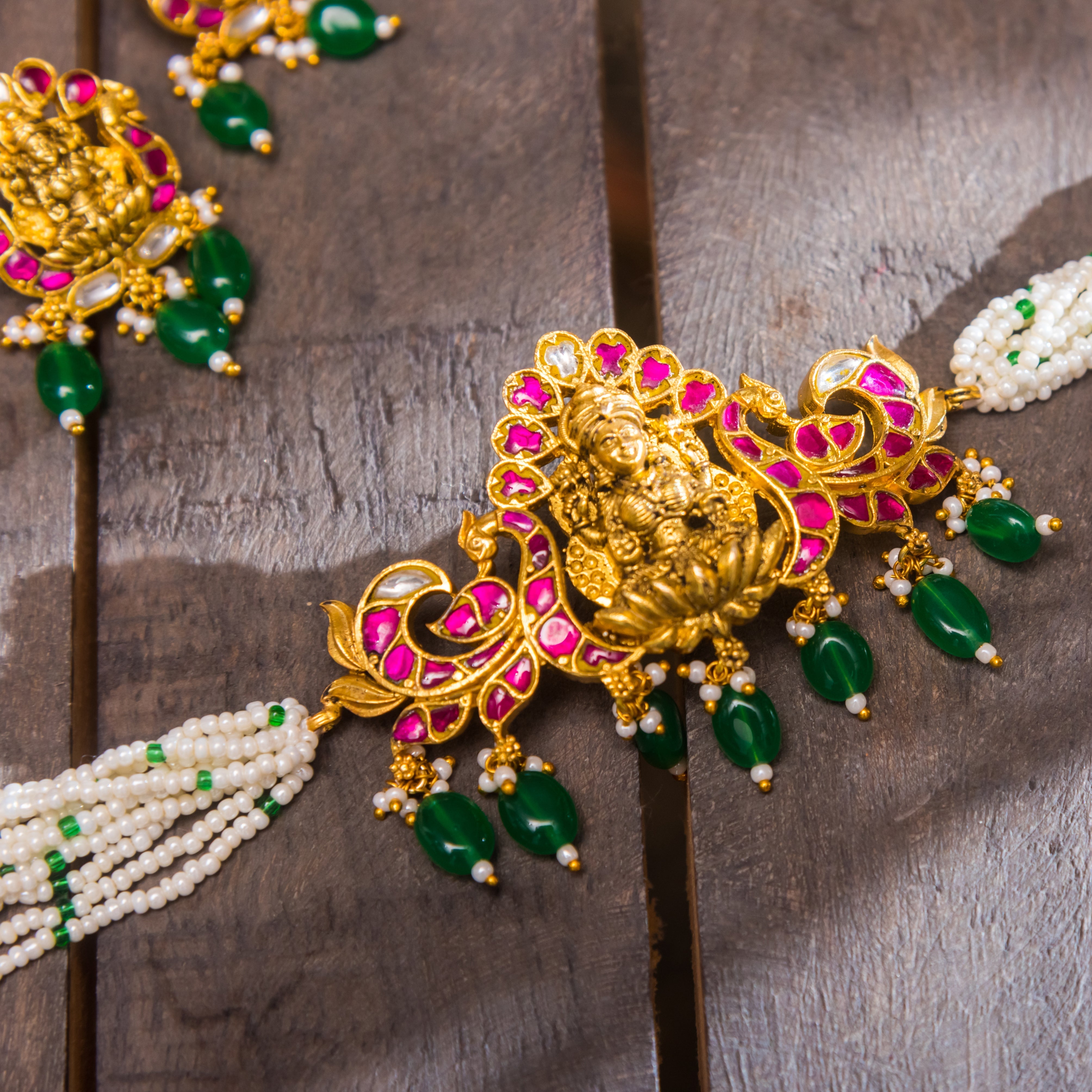 Temple necklace set