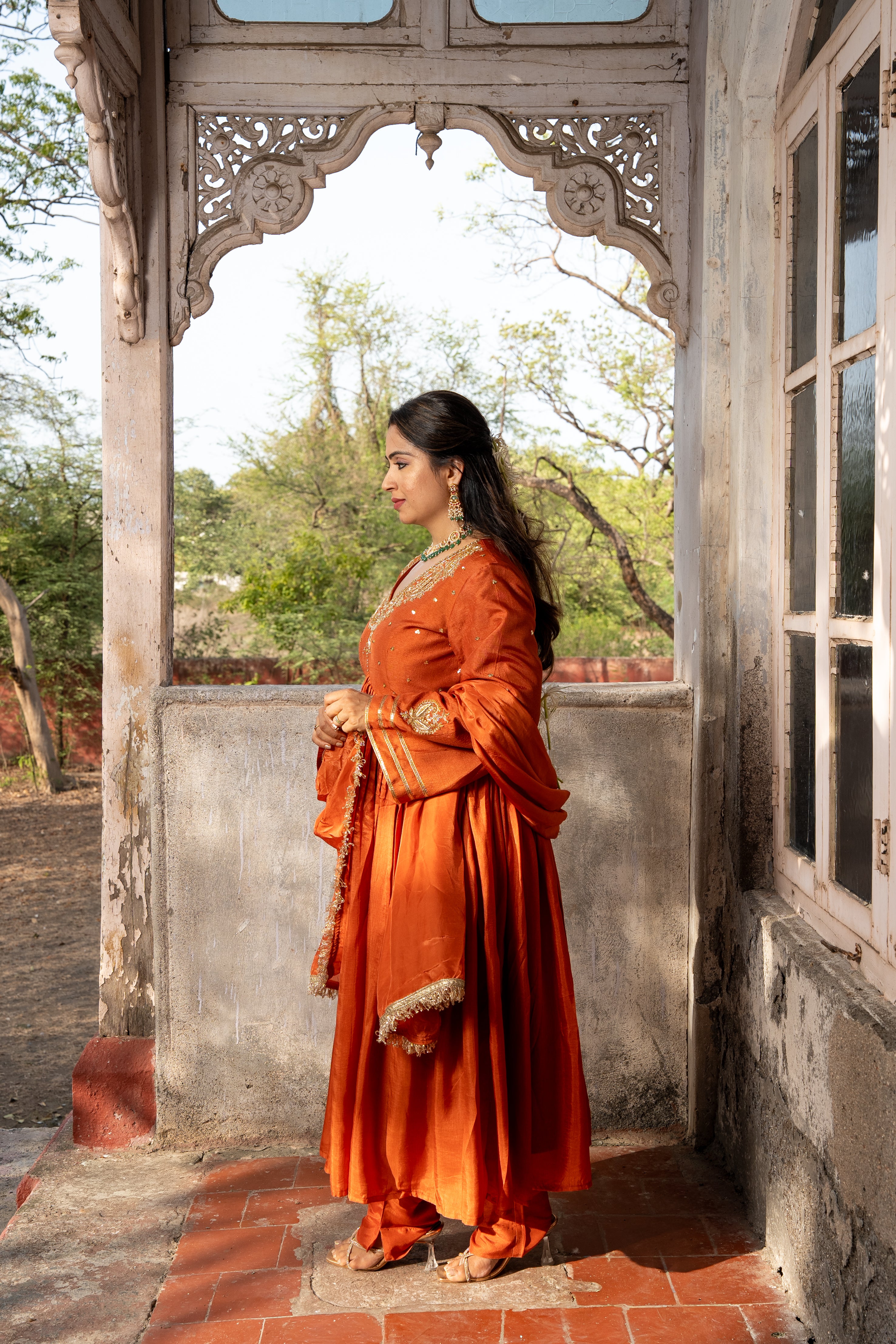 Burnt Orange Kurta set