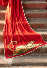 Red Lioness Saree