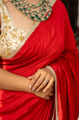 Red Lioness Saree