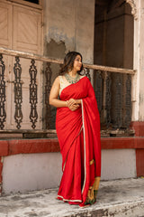 Red Lioness Saree