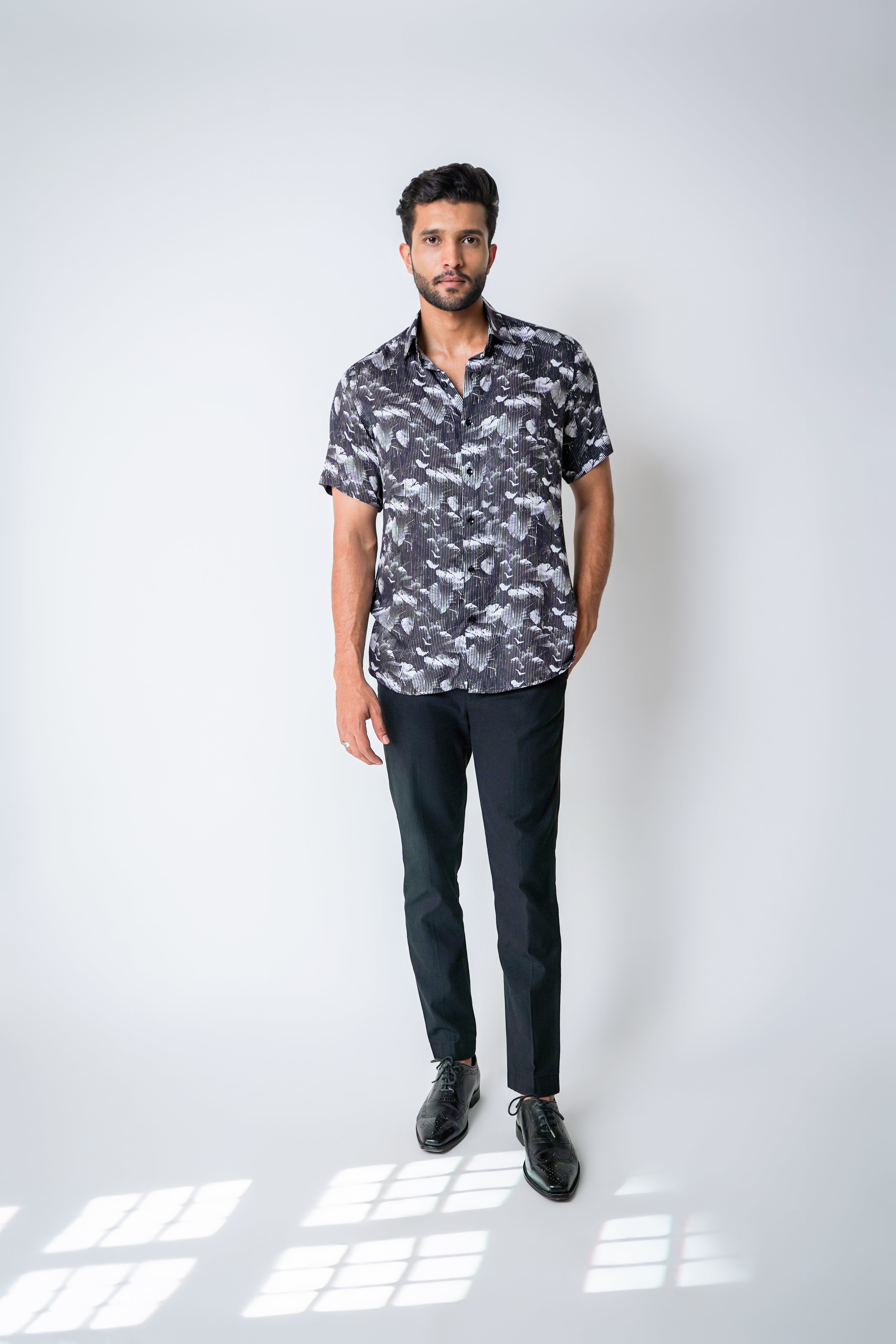 Raw edge shirt