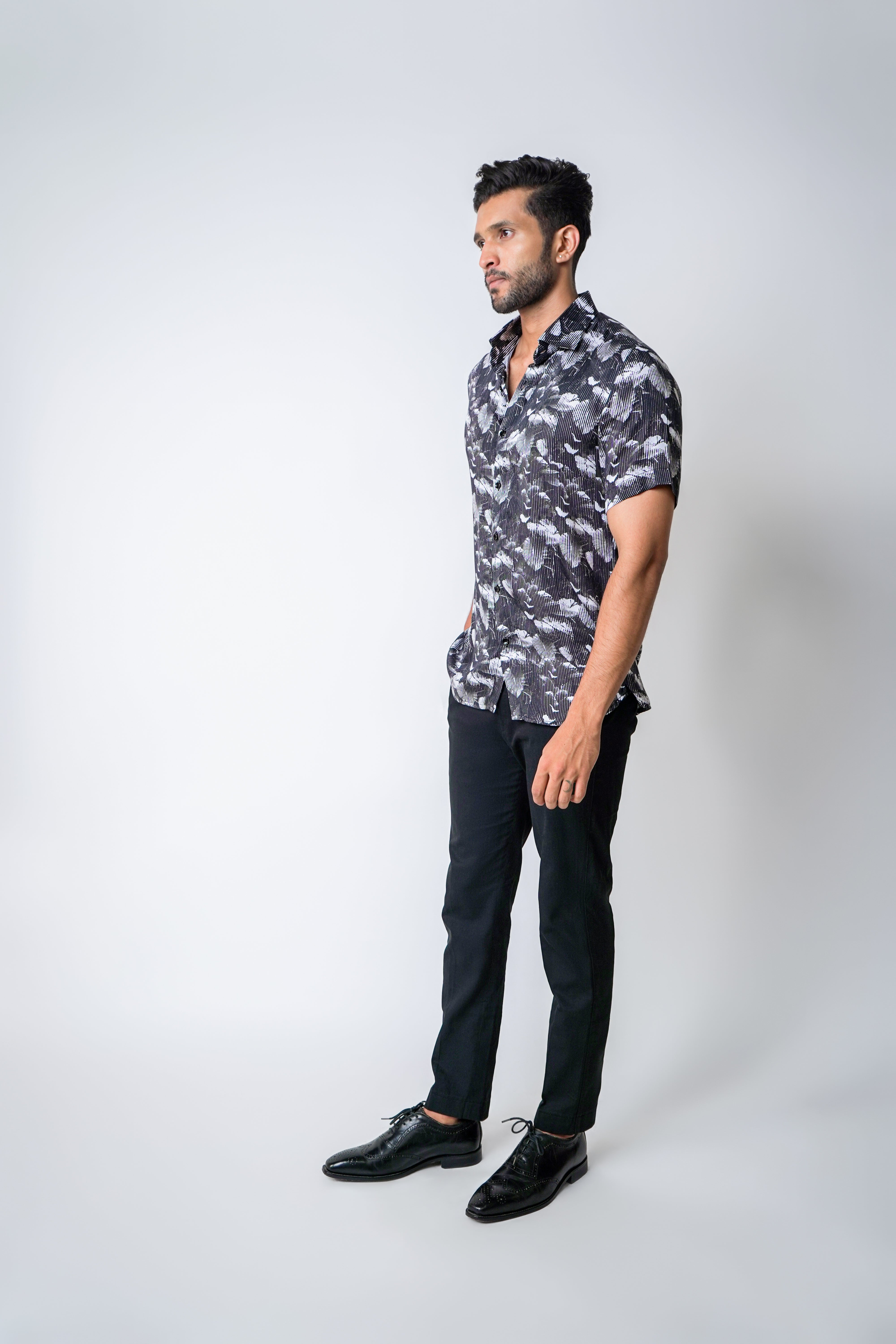 Raw edge shirt