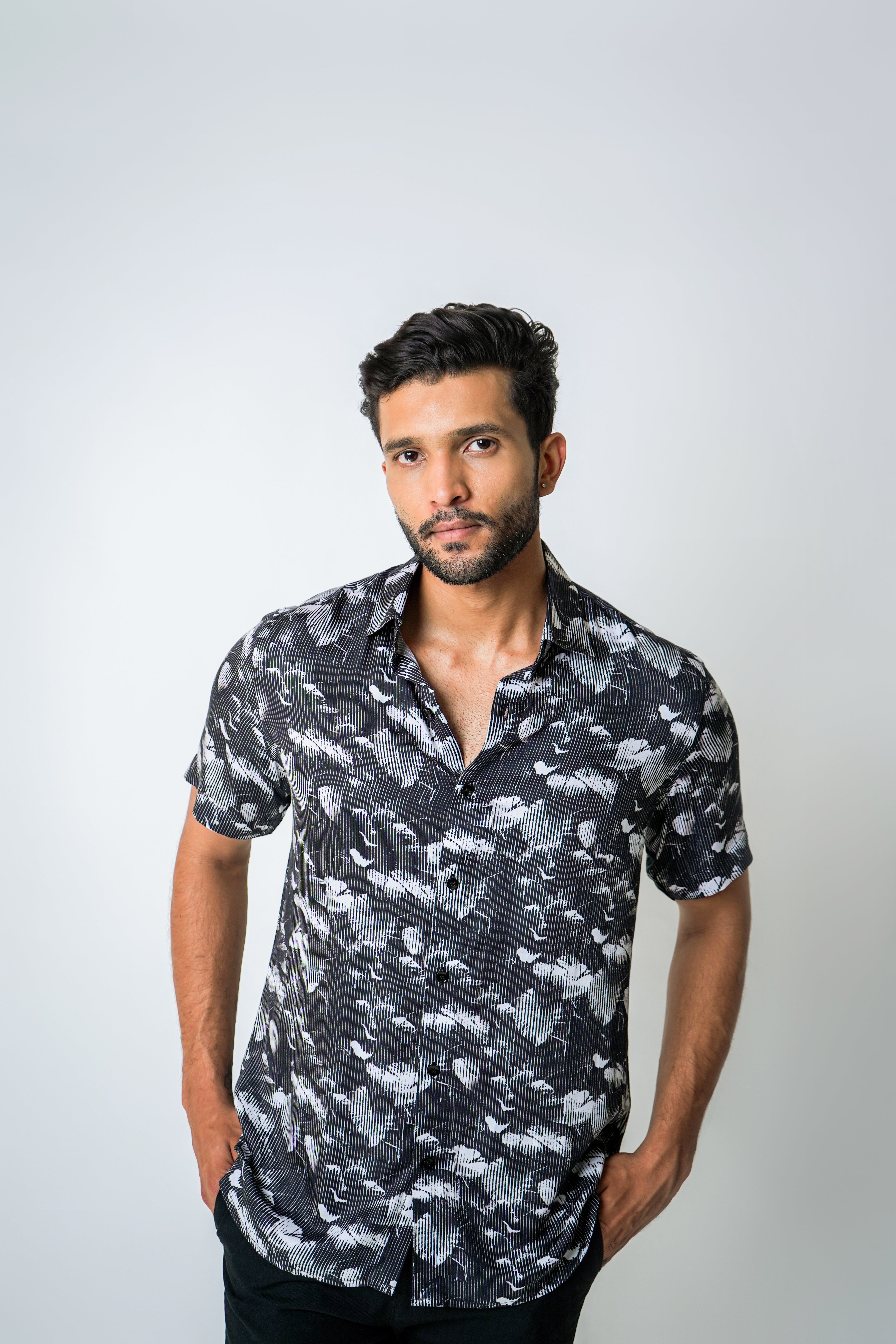 Raw edge shirt