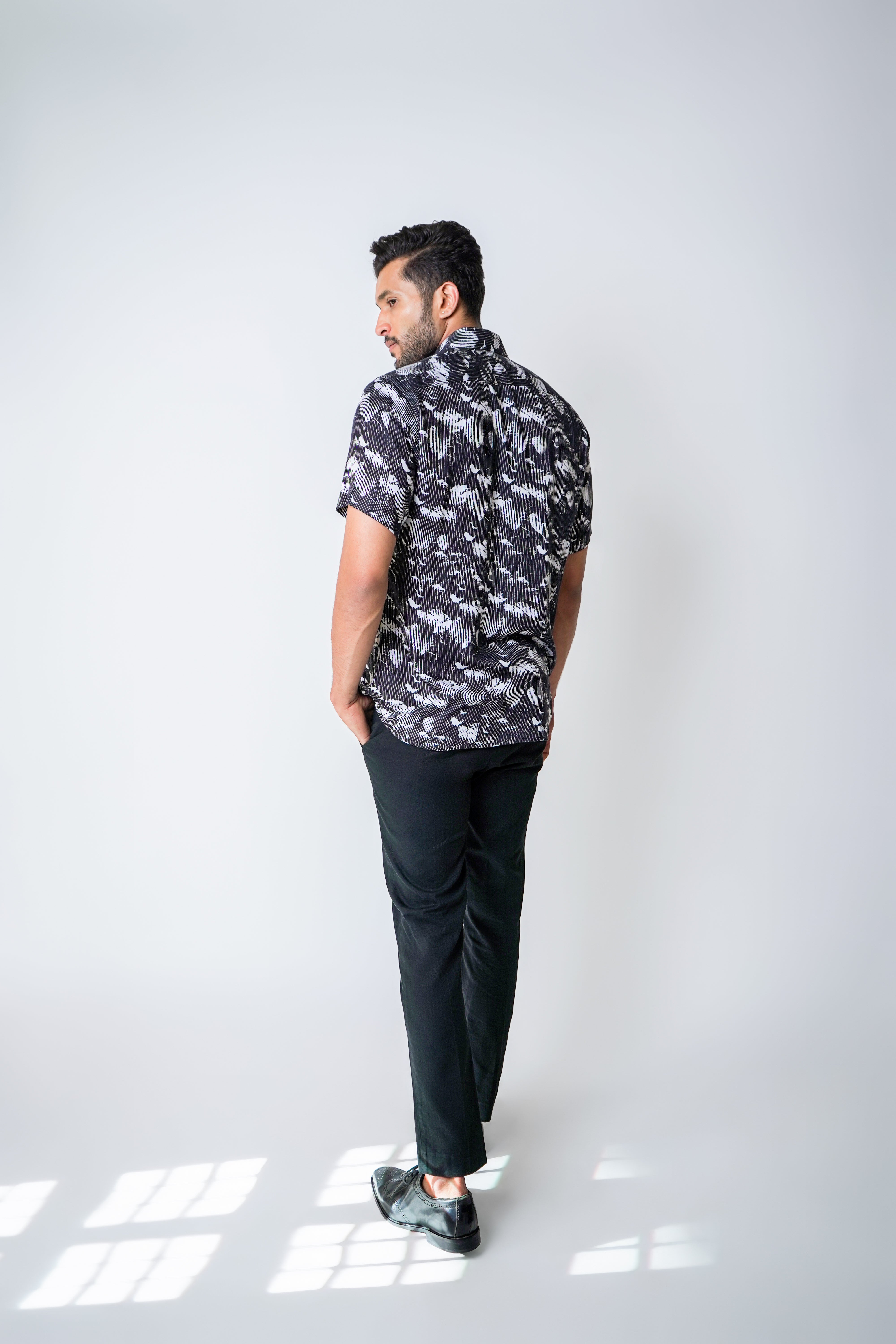 Raw edge shirt