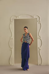 Ivory Beaded Jacket Drape Set