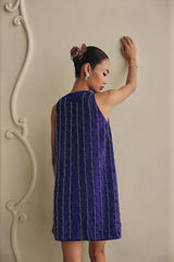 Velvet Bloom Mini Dress
