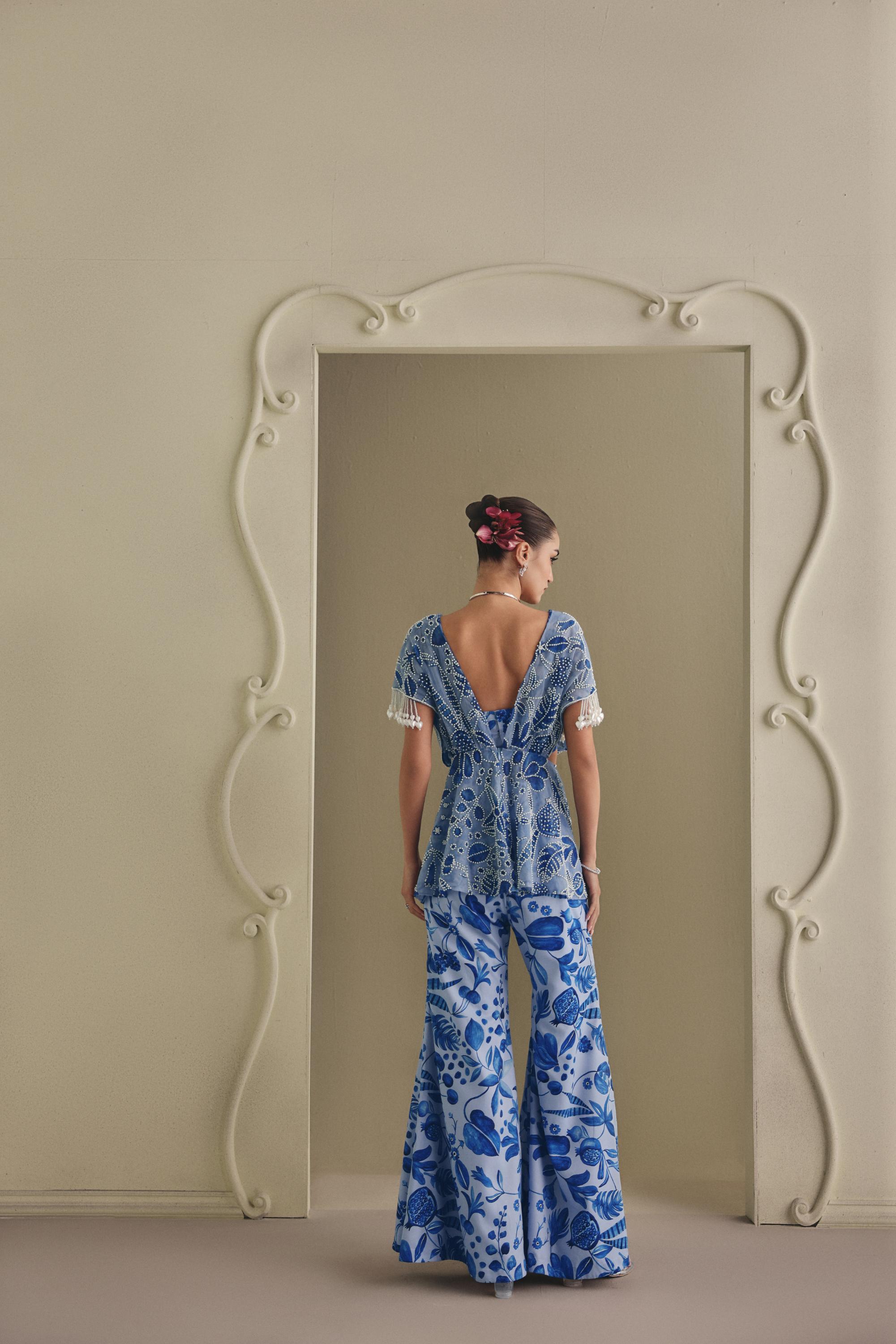 Pearl Peplum Fusion Set