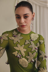 Olive Ethereal Bodysuit Set
