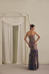 Blush Sculpted Corset Gown
