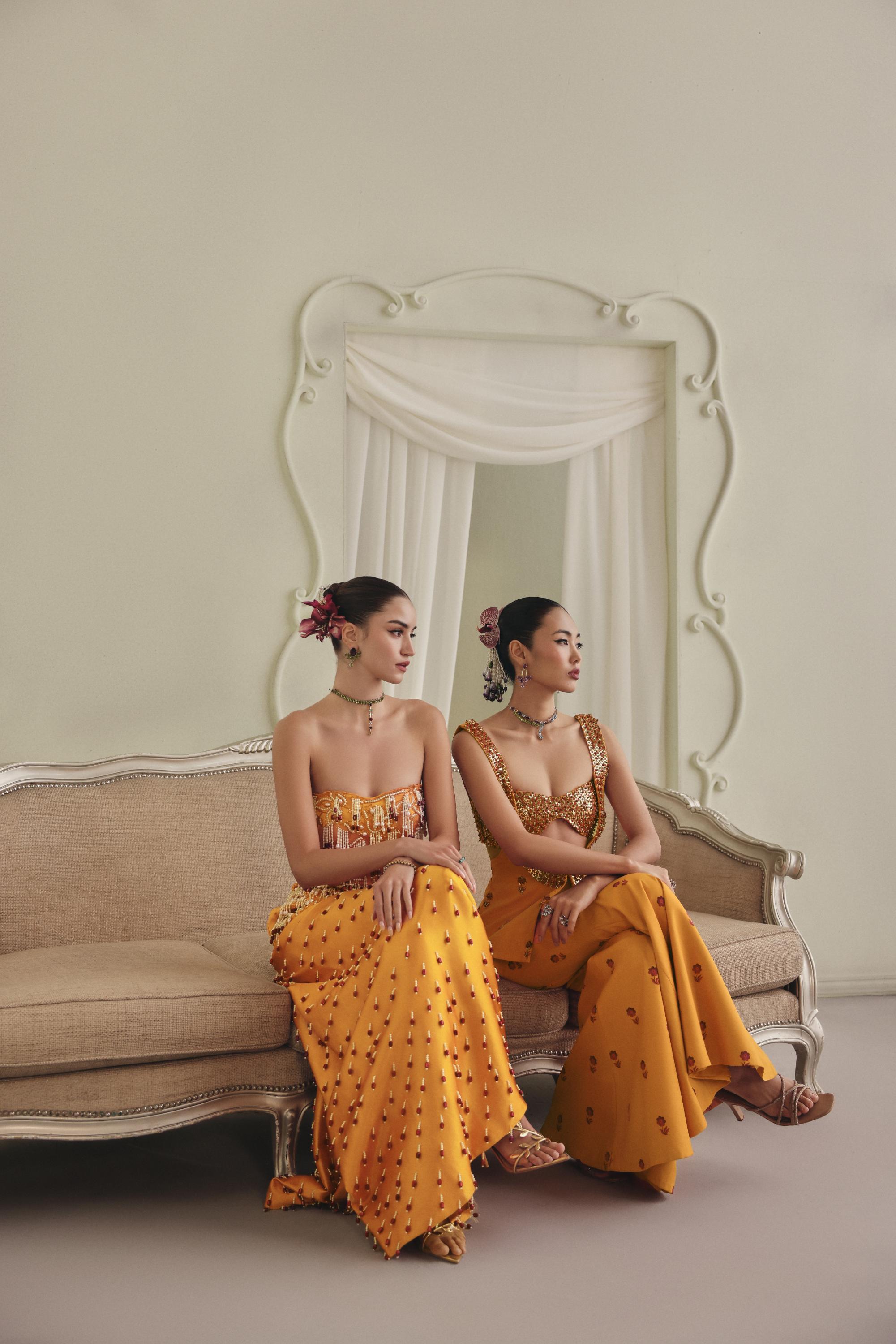 Pearl Cutdana Silk Co-ord