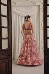 Blush Velvet Coconut Lehenga