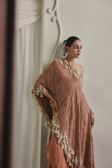 Pearl Drape One-Shoulder Set