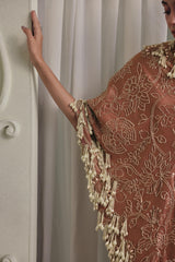 Pearl Drape One-Shoulder Set