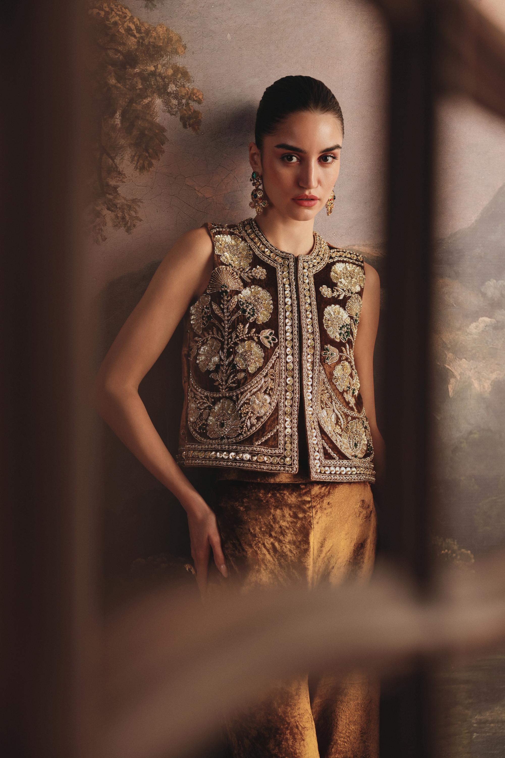Velvet Zardosi Co-ord Set