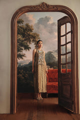 Metallic Coin Tissue Gown
