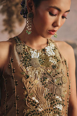 Metallic Coin Tissue Gown