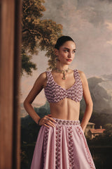Blush Tropical Muse Lehenga