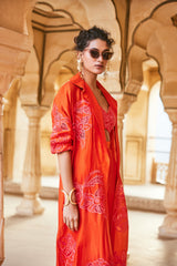 ANTOINETTE JACKET SET – VERMILLION