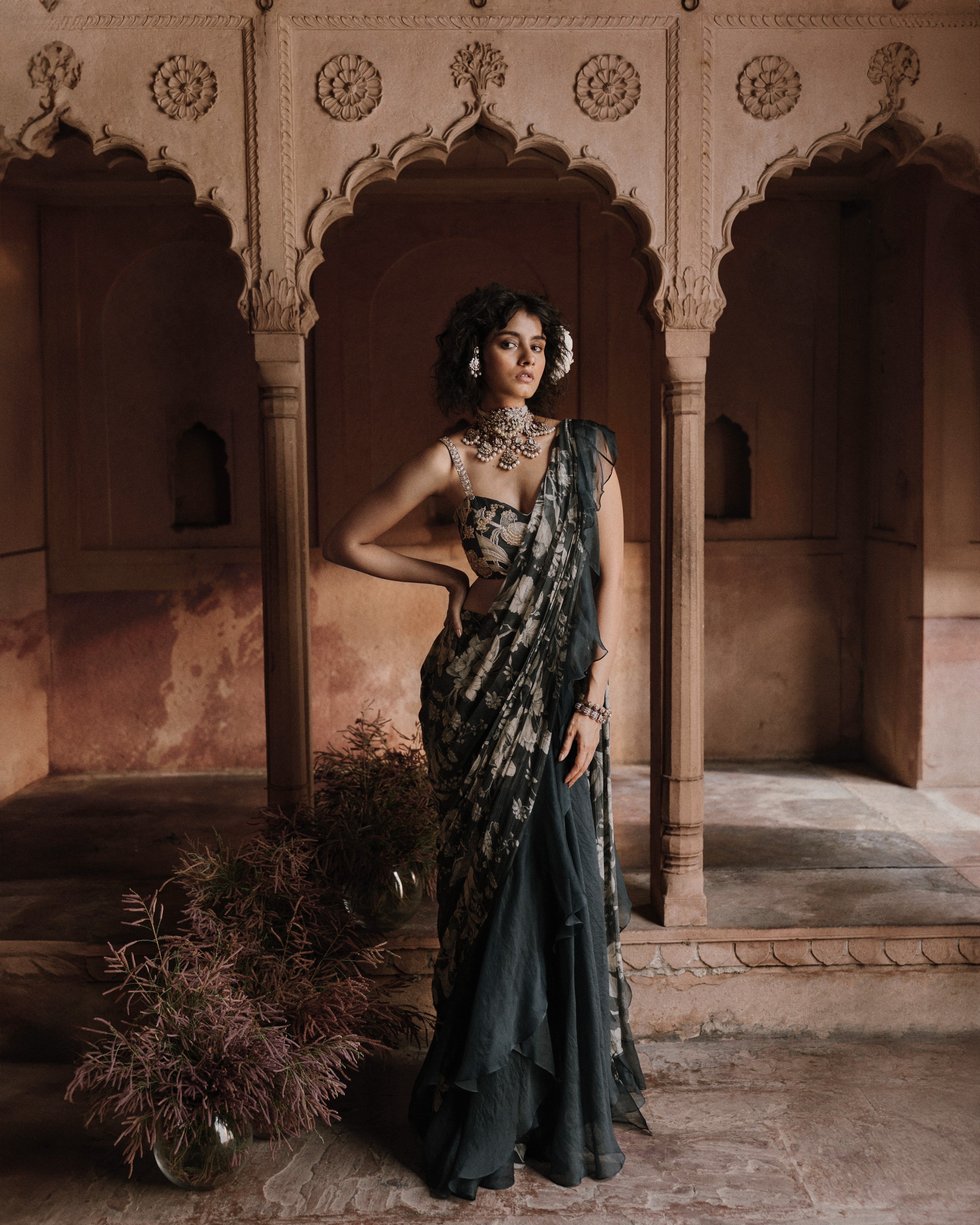 LAINE SAREE SET