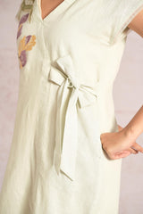 Painted Petals Wrap Dress