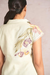 Painted Petals Wrap Dress