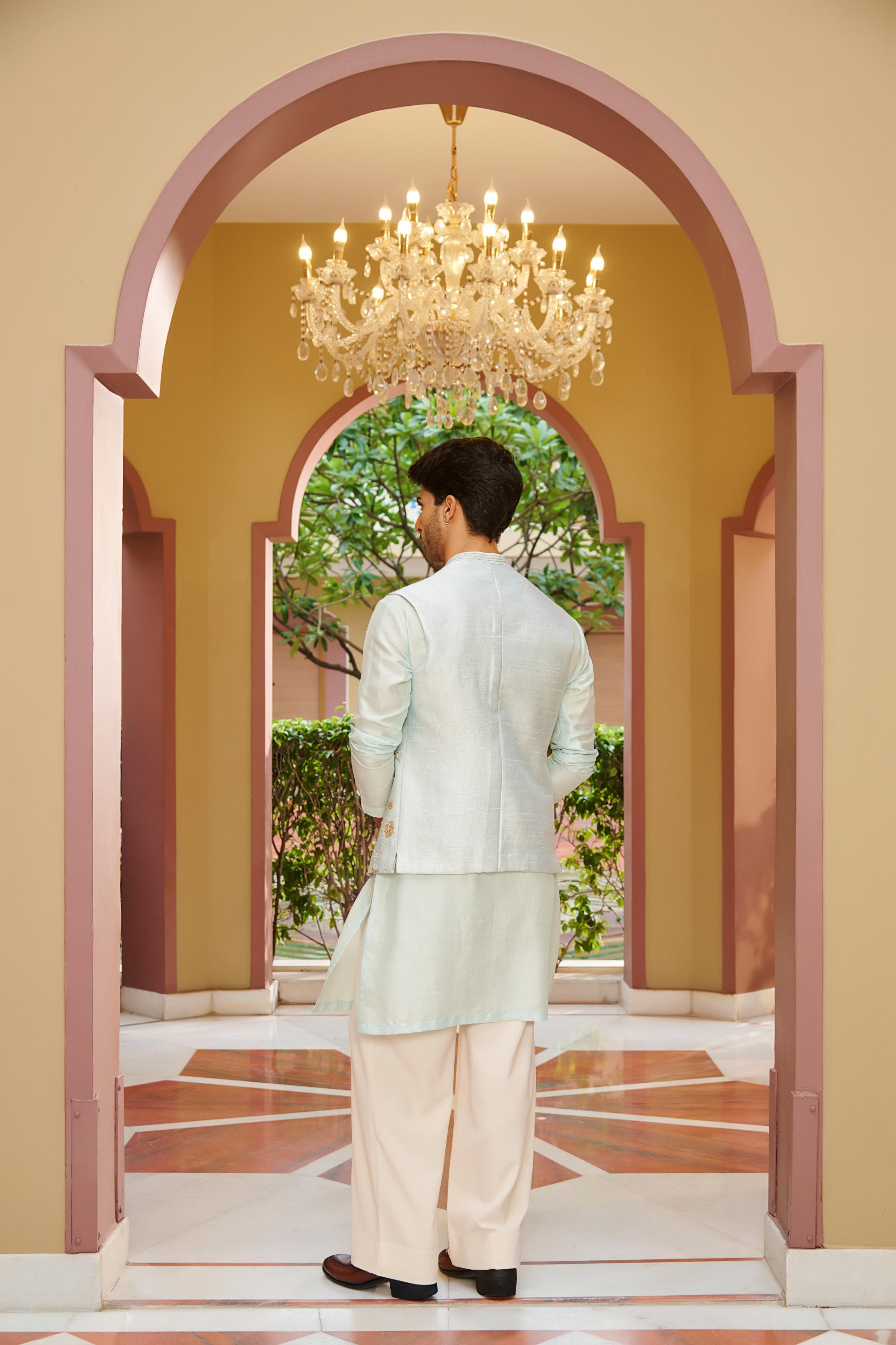 gazal nehru jacket Set