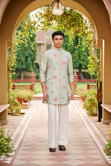 sehaj sleeveless Sherwani Set