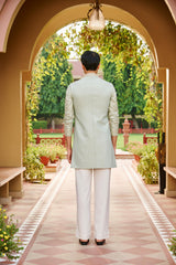 sehaj sleeveless Sherwani Set