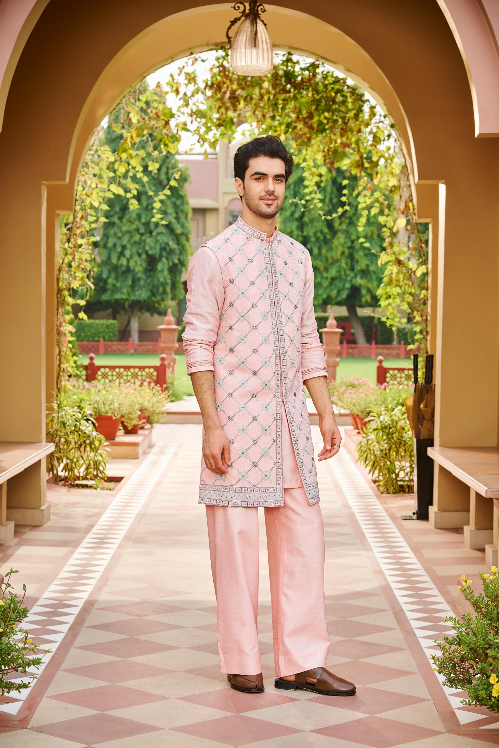 aafreen sleeveless sherwani set