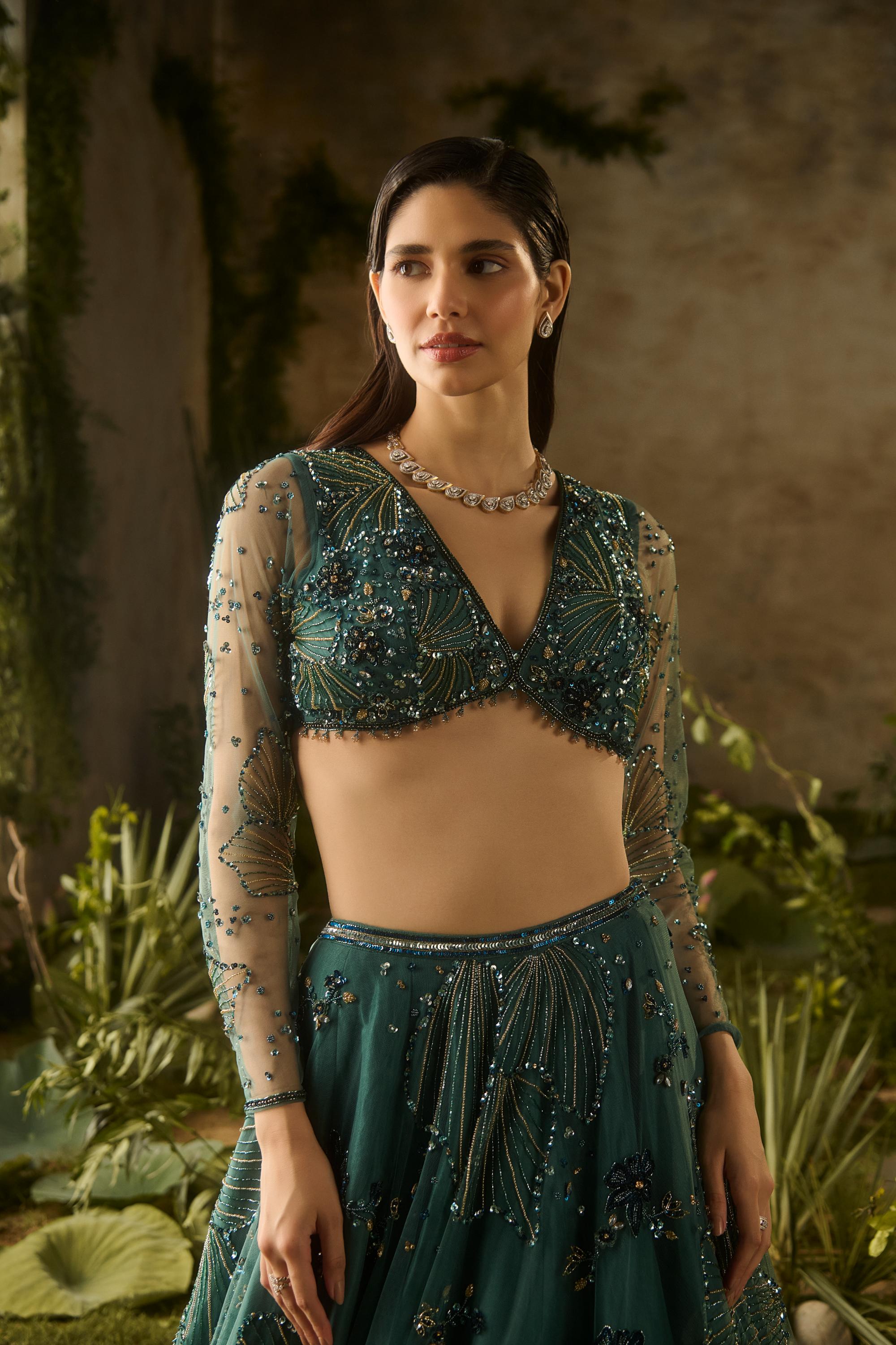 MYSTIC MOSS LEHENGA SET