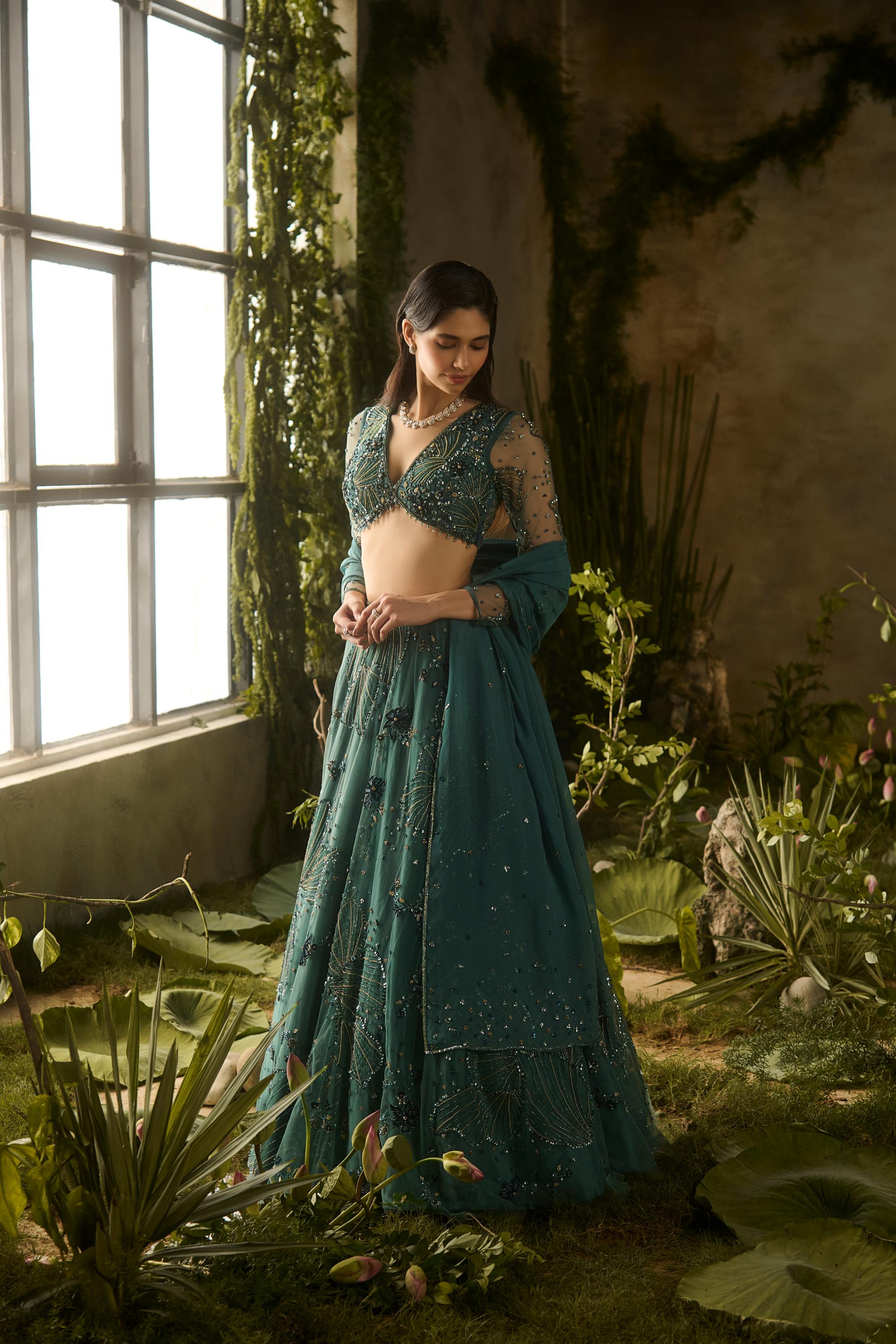 MYSTIC MOSS LEHENGA SET