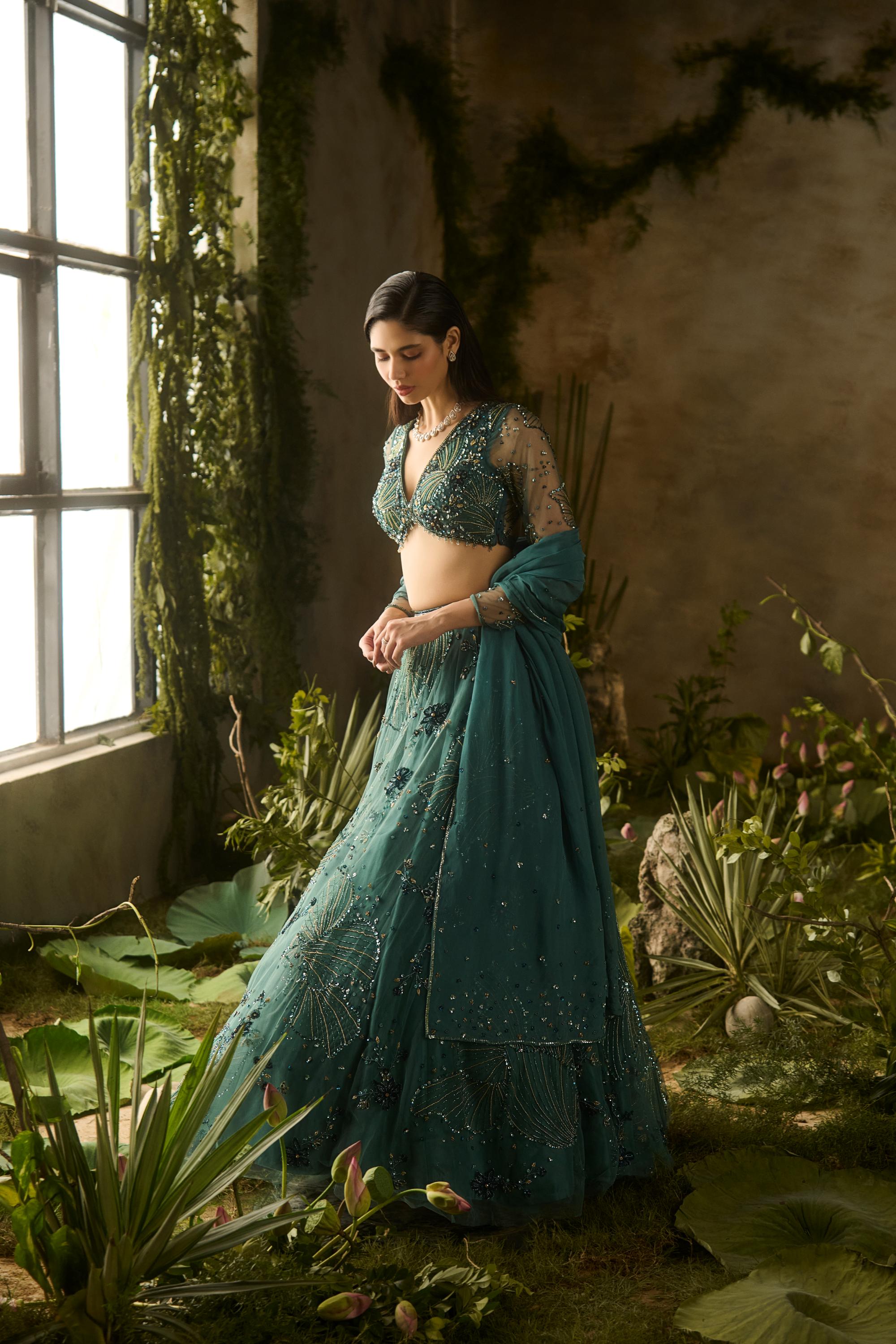 MYSTIC MOSS LEHENGA SET