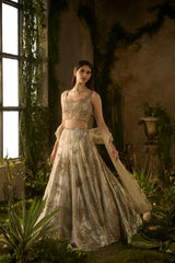 CHAMPAGNE MIST LEHENGA SET