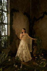 CHAMPAGNE MIST LEHENGA SET