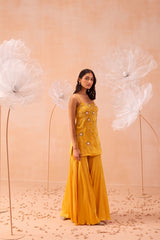 Jaune Sharara Set