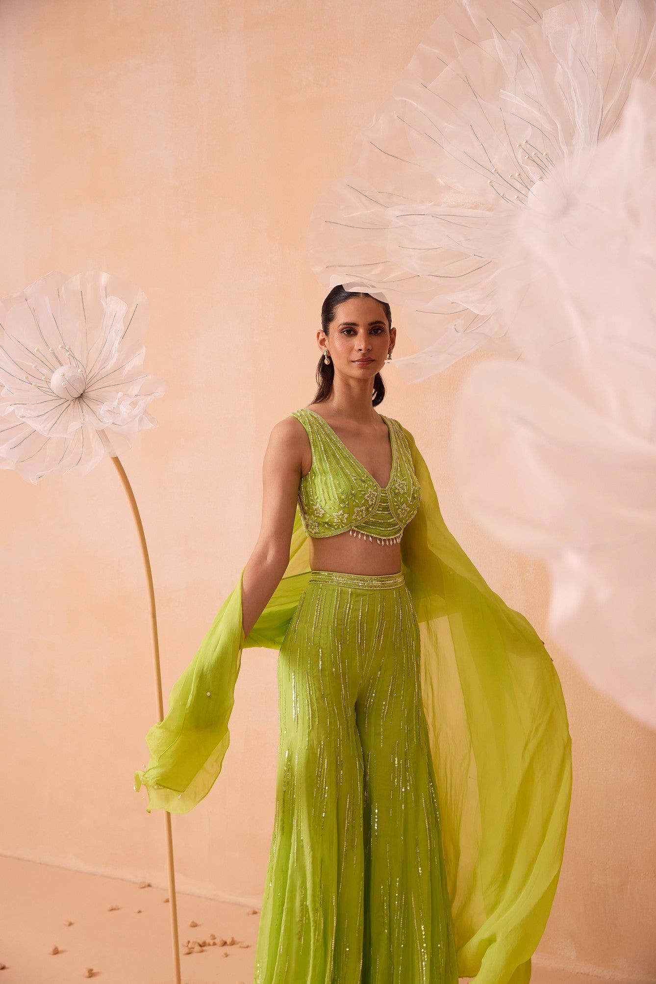 Lime Pearl Pant Set