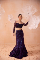 Purple Glam Lehanga Set