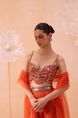 Candy Orange Pant Set