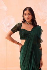 Emerald Saree Set